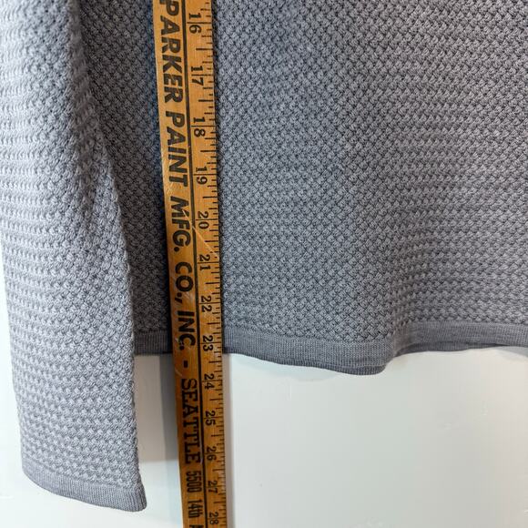 Krimson Klover Women’s Everlasting Sweater Merino Wool Silk Stripe Grey Pink XS - Picture 5 of 7